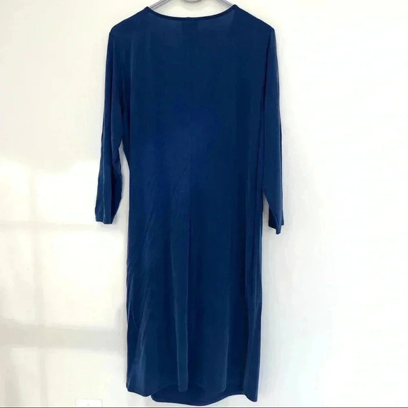 Anthropologie Dolan Blue Sanibel Tie-Waist Stretchy Sheath Dress L - Picture 5 of 11